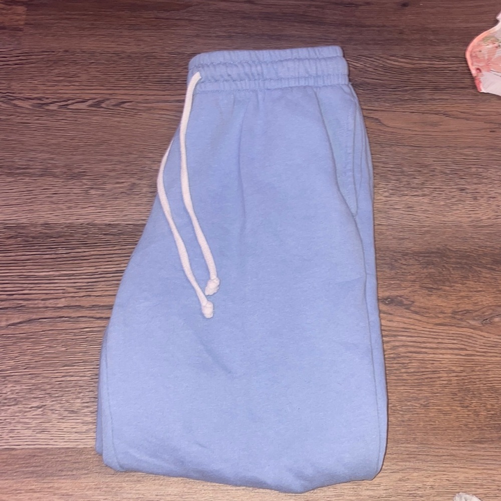blue sweatpants